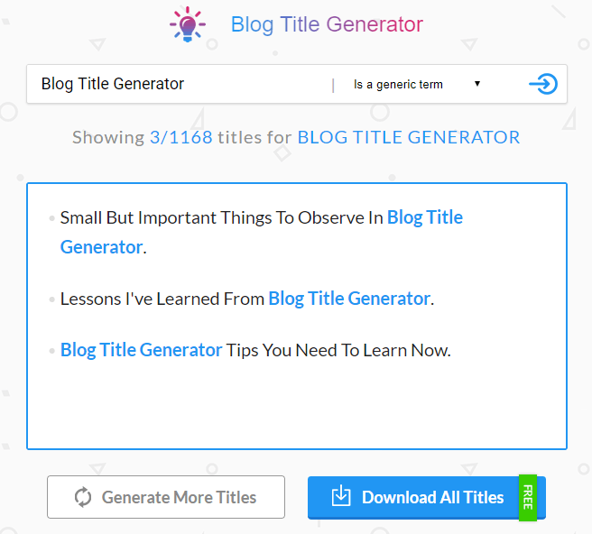 catchy free blog title generator tools
