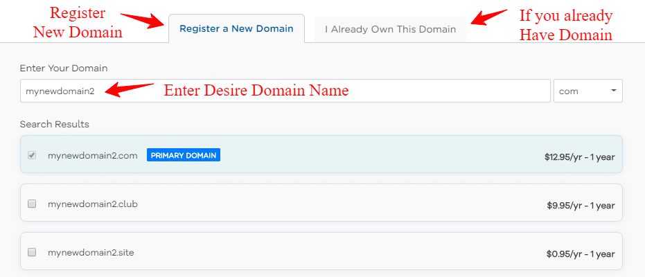 hostgator domain