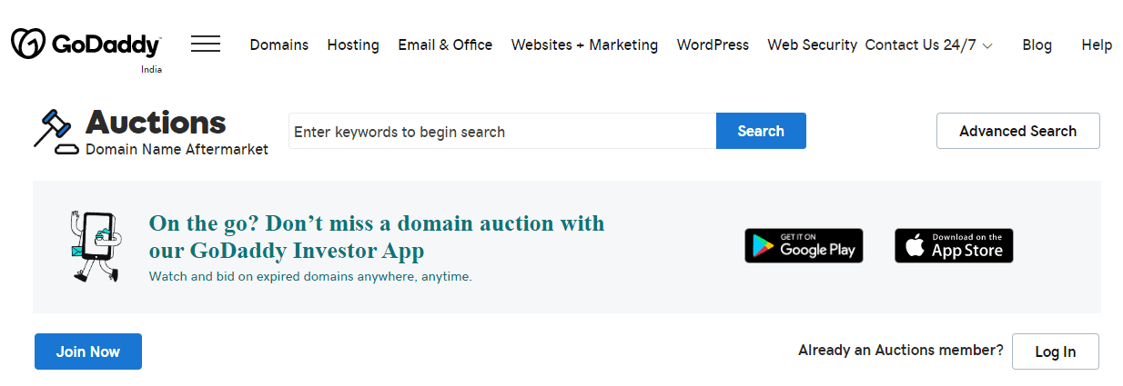 Domain Auction Buy Sell Distinctive Domains GoDaddy