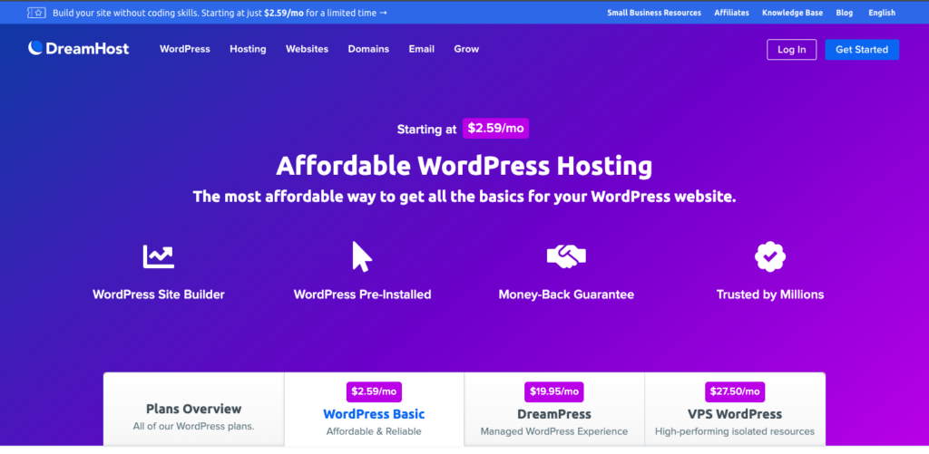 DreamHost WordPress Hosting Solutions