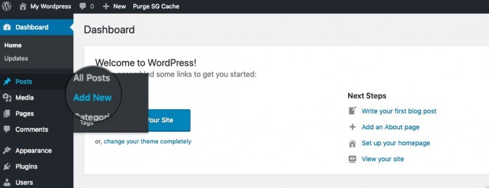 How to add a post in WordPress