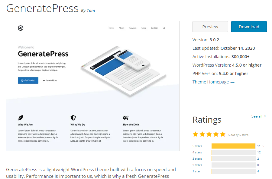 generatepress on wordpress