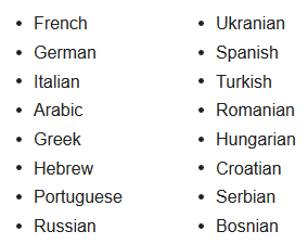 site123 languages