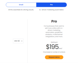 Constant Contact pricing pro