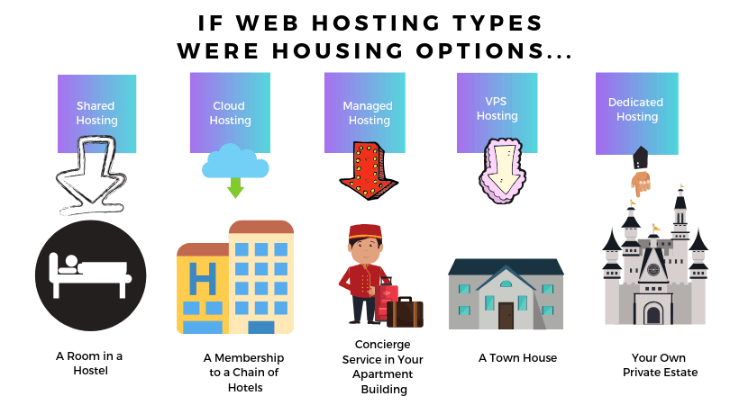 web hosting types